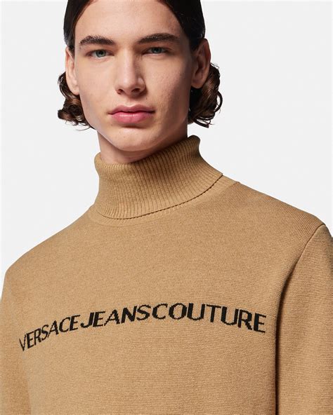 versace turtleneck for men|Versace logo sweater.